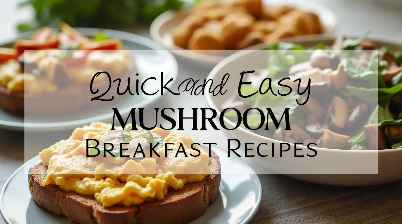 Discover quick and easy mushroom breakfast recipes for a healthy, nourishing start to your day. Enjoy delicious, simple dishes that fuel your morning energy